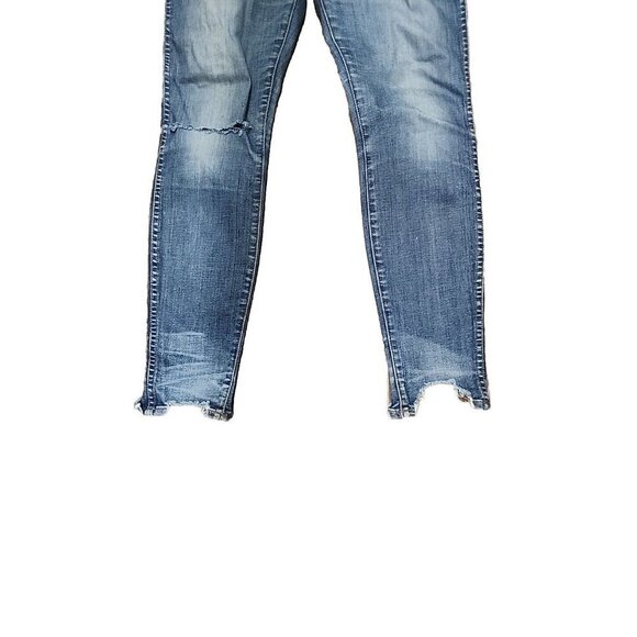 Madewell Jeans Womens 10" High-Rise Skinny Chewed Hem Button Fly 27 - Picture 3 of 11